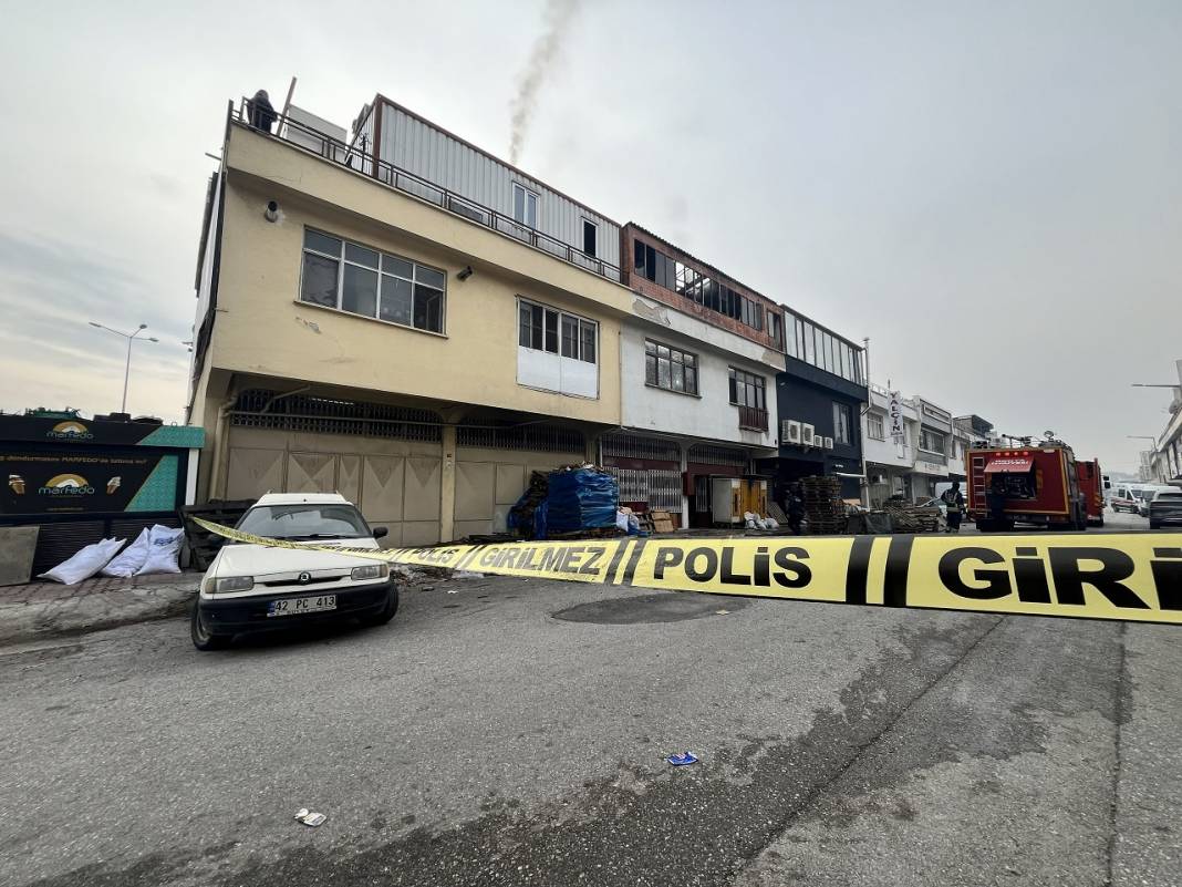 Karatay'daki imalahathanede yangın çıktı! 4